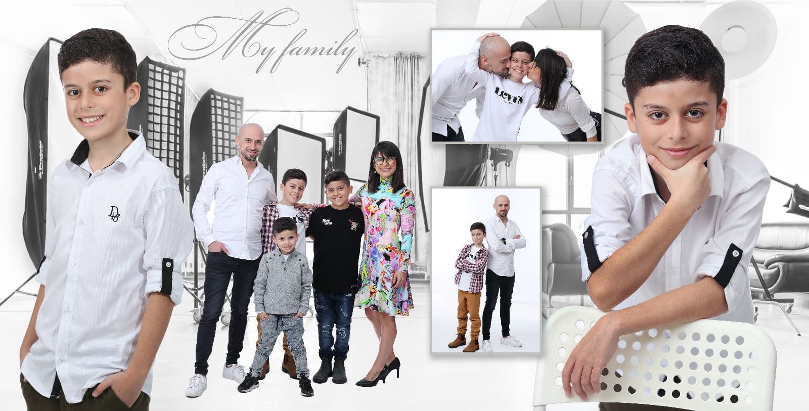 Family photography session group portrait