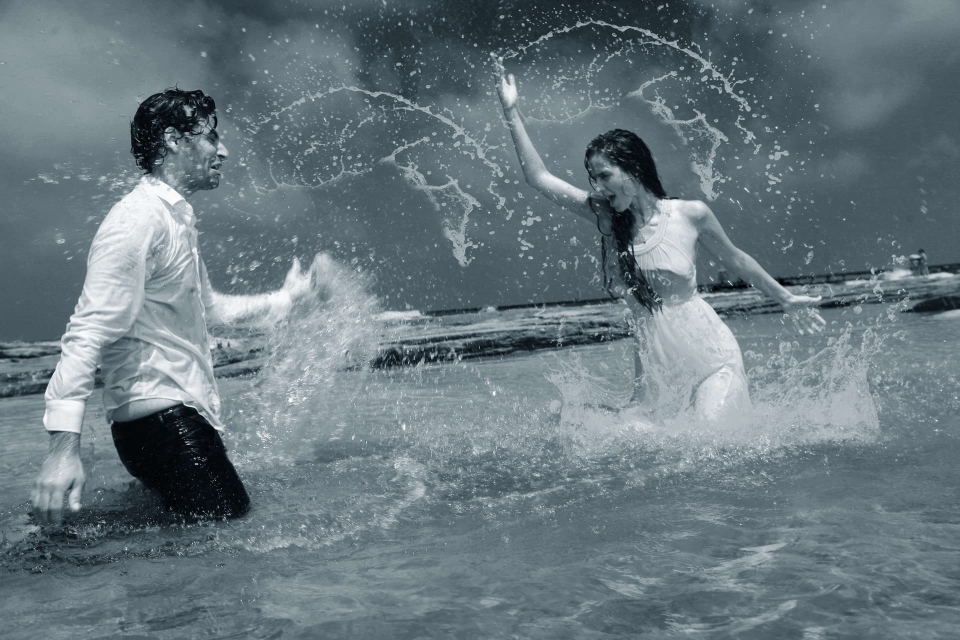 Candid couple moment outdoor love shoot