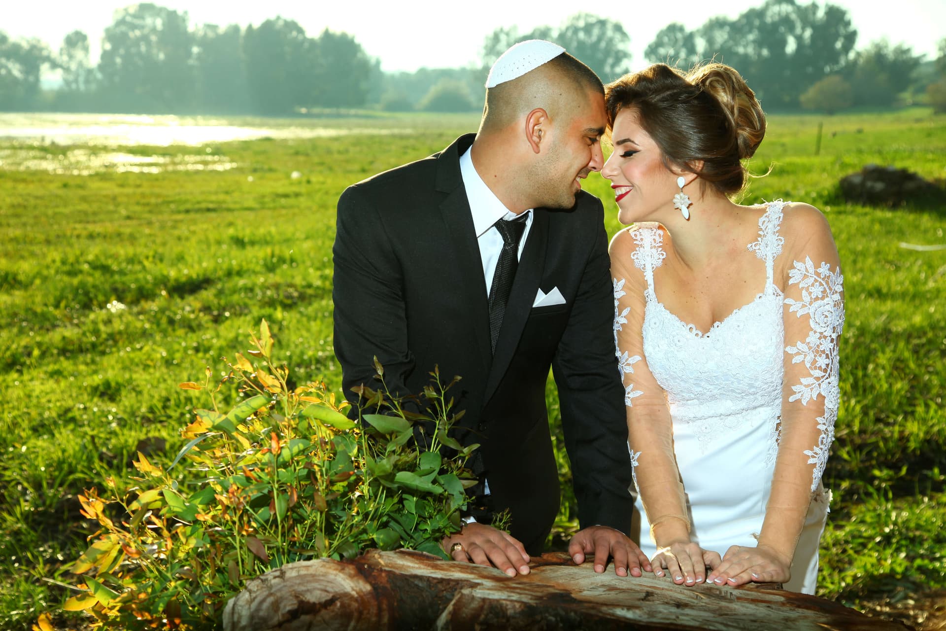 Engagement-style love story outdoor photo